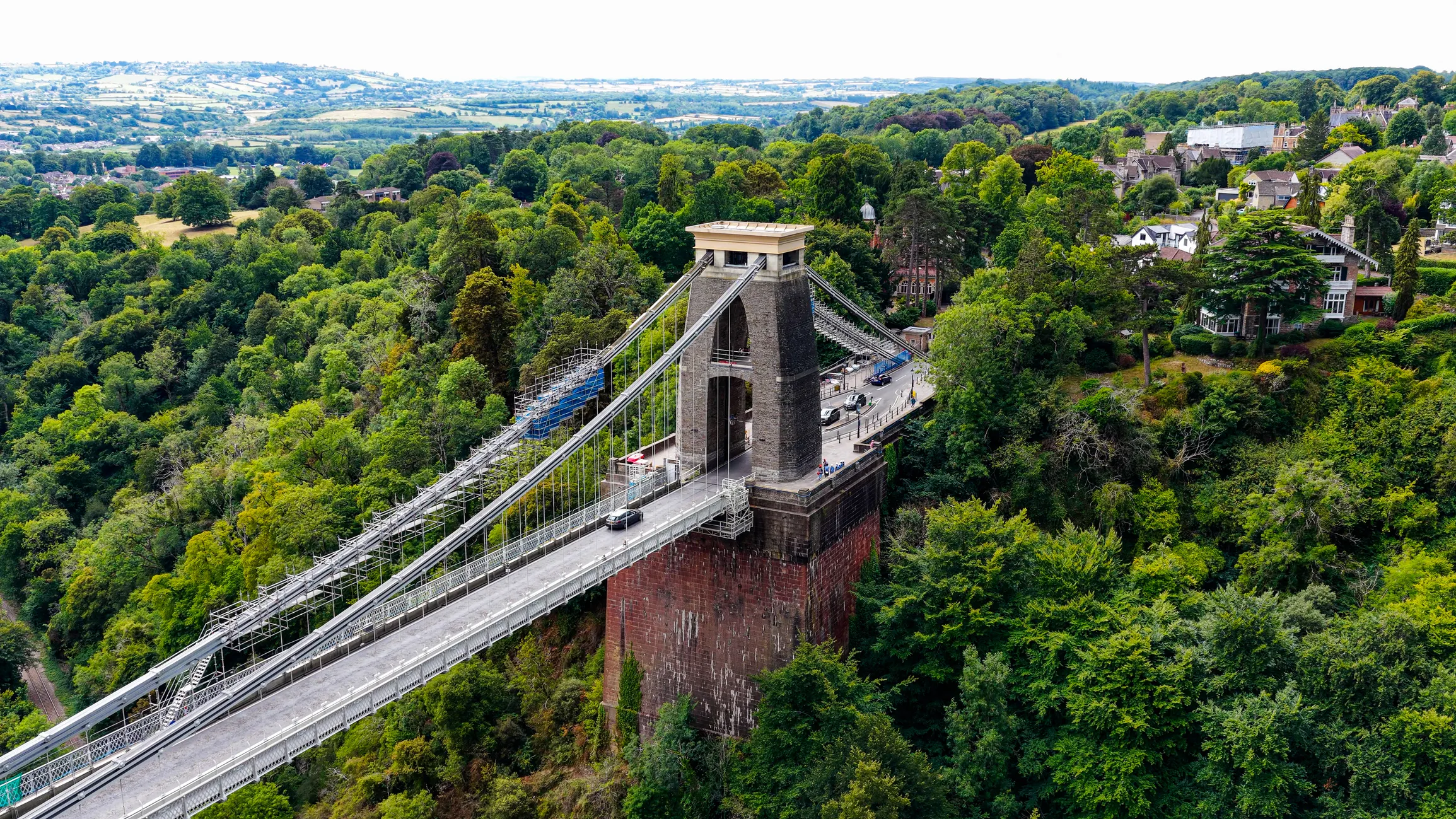 El puente colgante de Clifton sobre el desfiladero del Avon, Bristol.